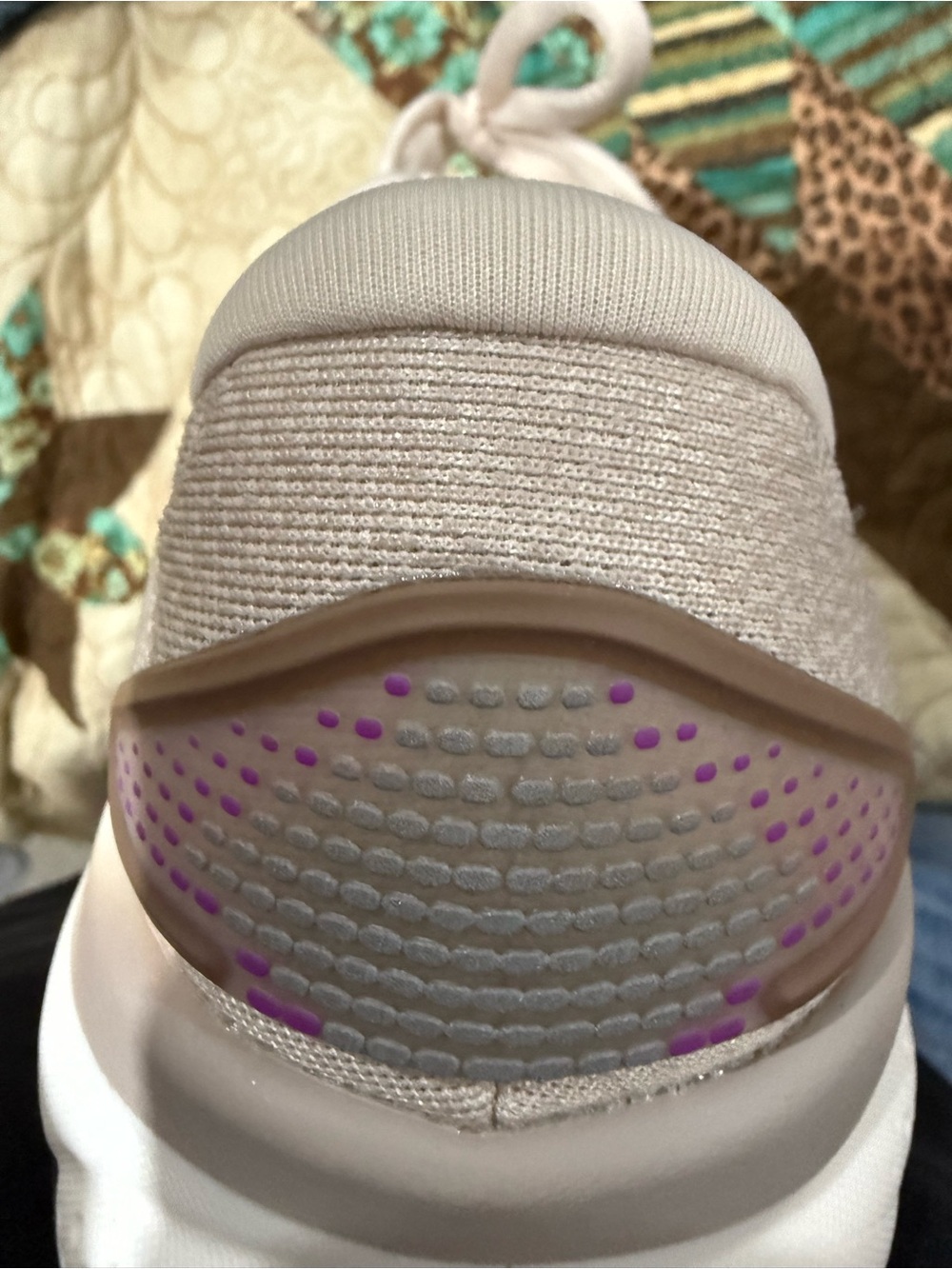 Brooks Women's Ghost 16 running sneakers almond peach/coconut/purple size 10 - Picture 12 of 15